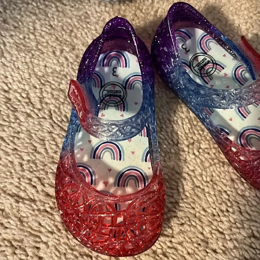Never Worn Size 3 Jelly sandals